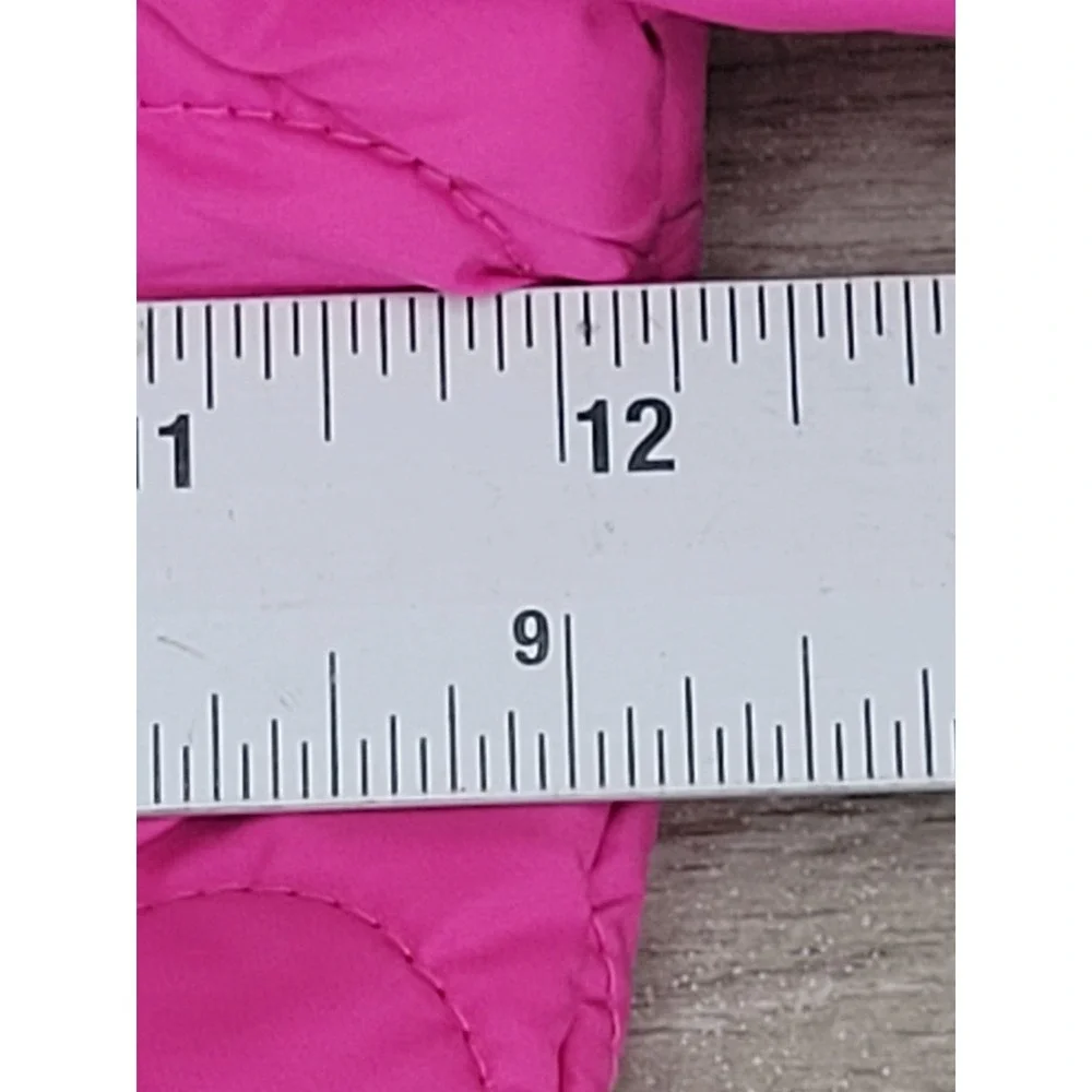 The North Face Baby Reversible Puffer Jacket 12-18M Hooded Full Zip Pink Multi